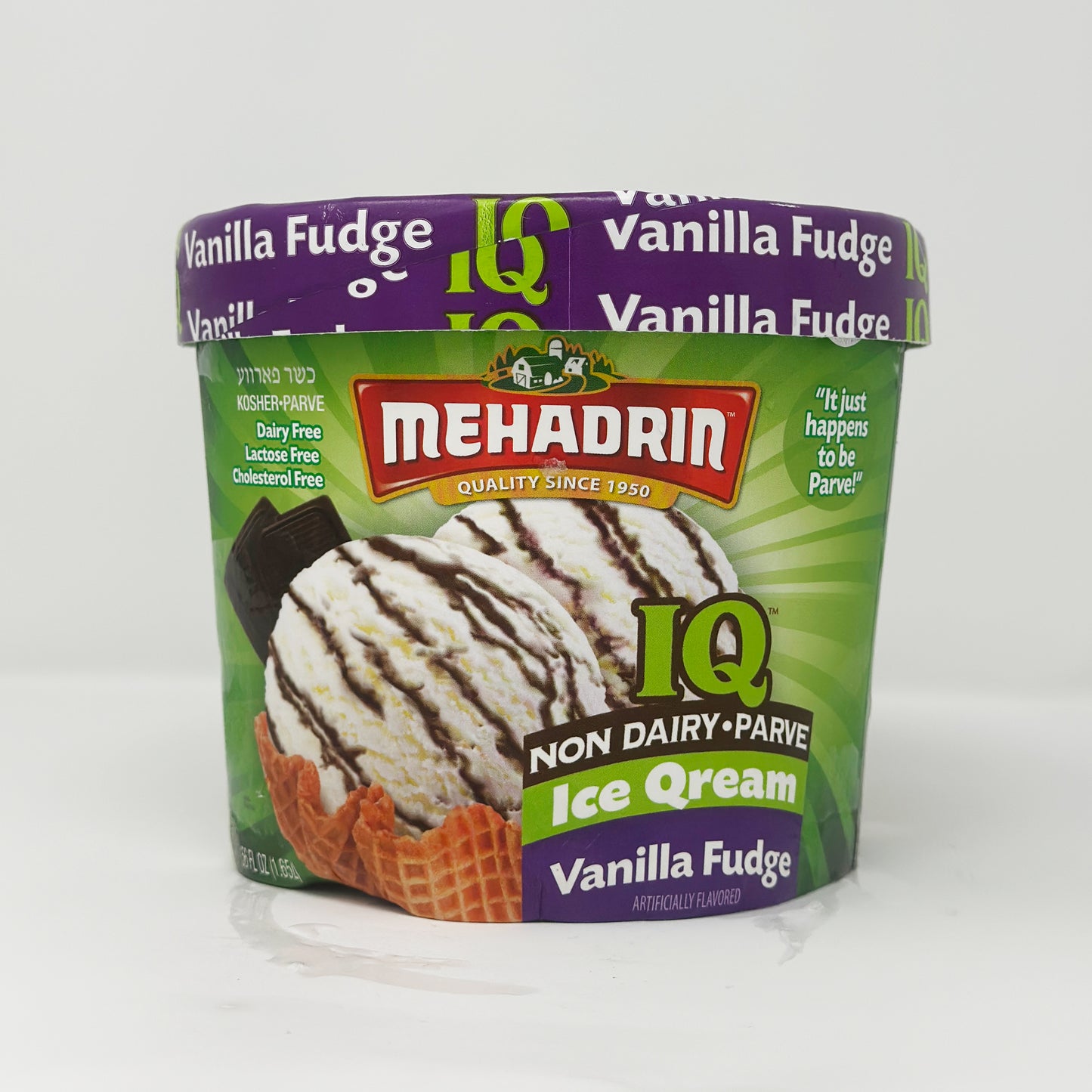 Mehadrin Ice Qream Vanilla Fudge 0.5 gal