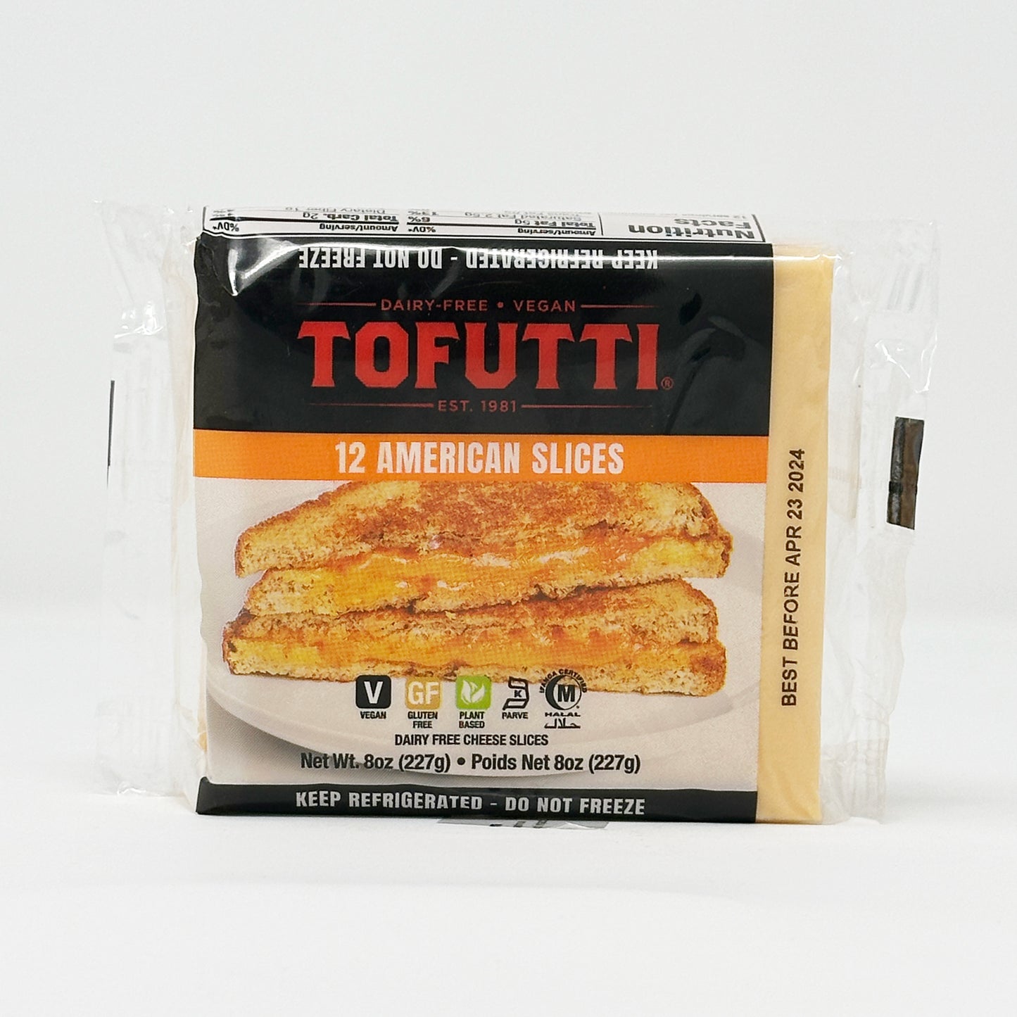 Tofutti American Cheese 8 oz
