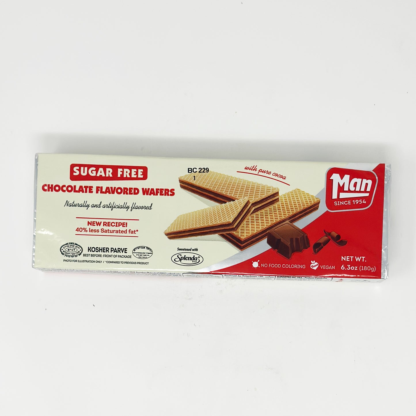 Man Sugar Free Chocolate Flavor Wafer 6.3 oz