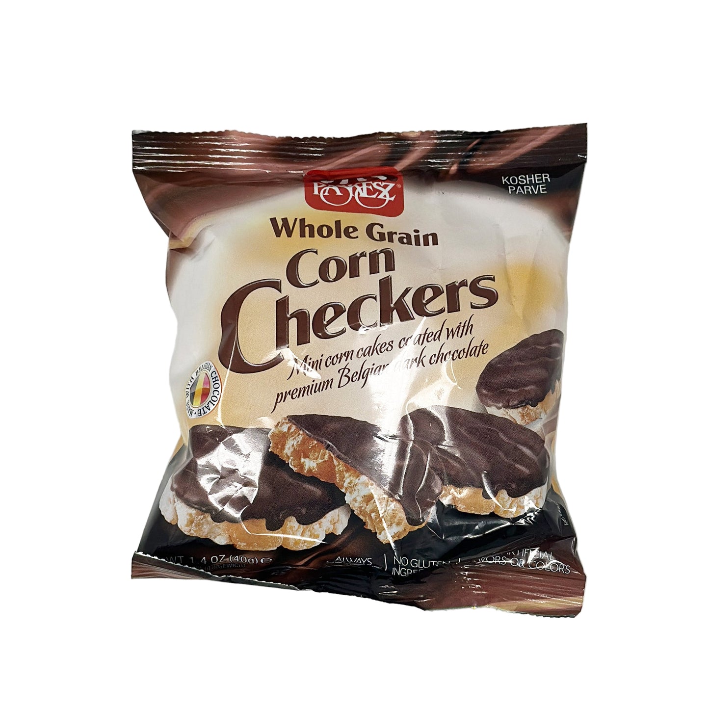 Paskesz Whole Grain Corn Checkers 1.4 oz