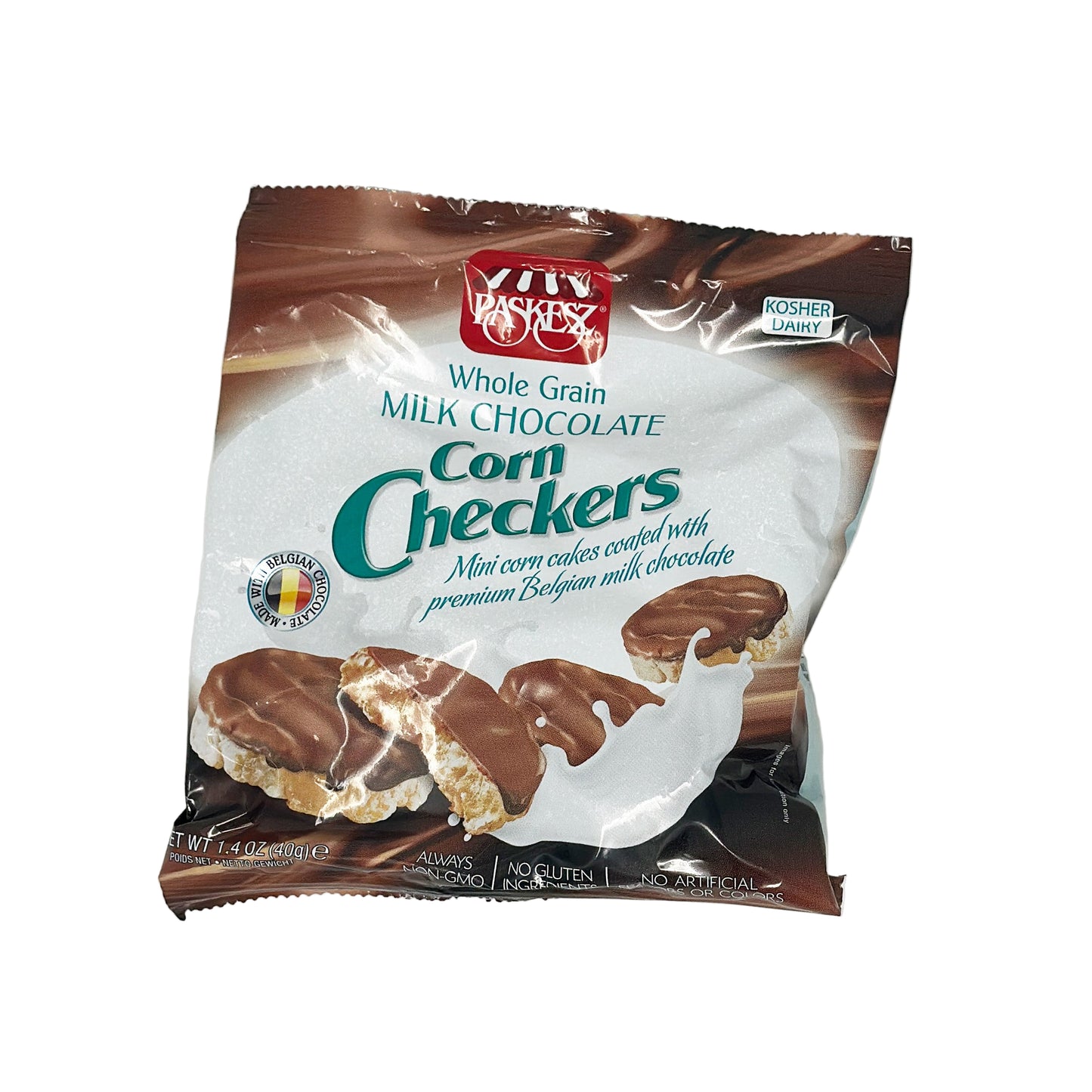 Paskesz Milk Chocolate Corn Checkers 1.4 oz