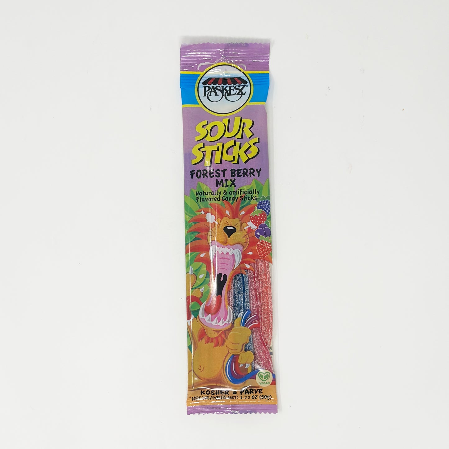Paskesz Sour Sticks Berry Mix 1.75 oz