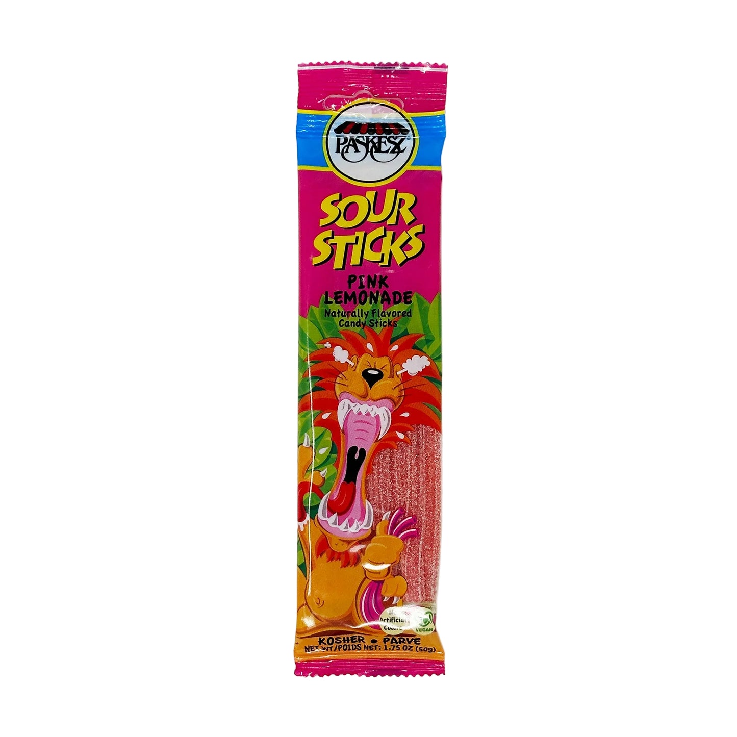 Paskesz Sour Sticks Pink Lemonade 1.75 oz