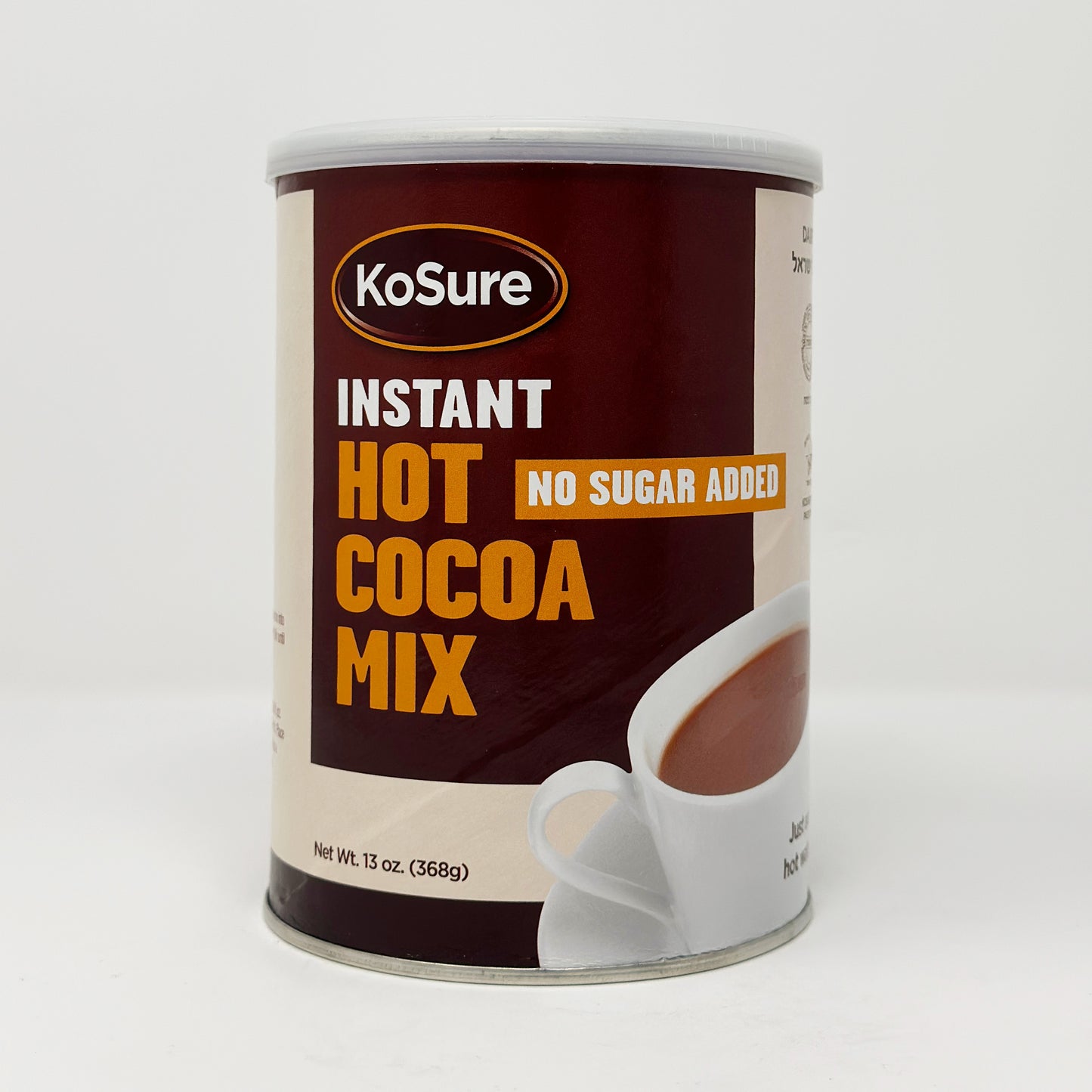 KoSure Instant Hot Cocoa Mix No Sugar Added 13 oz