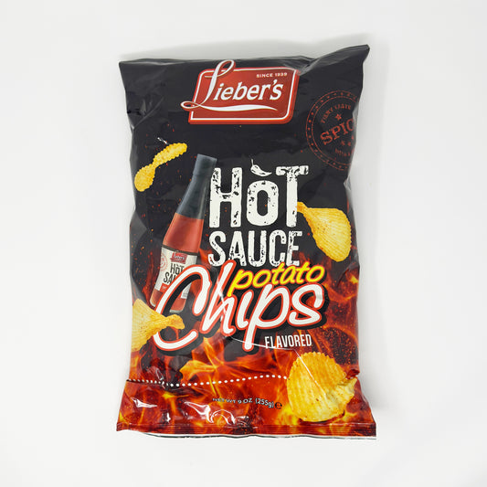 Lieber's Hot Sauce Potato Chips 9 oz