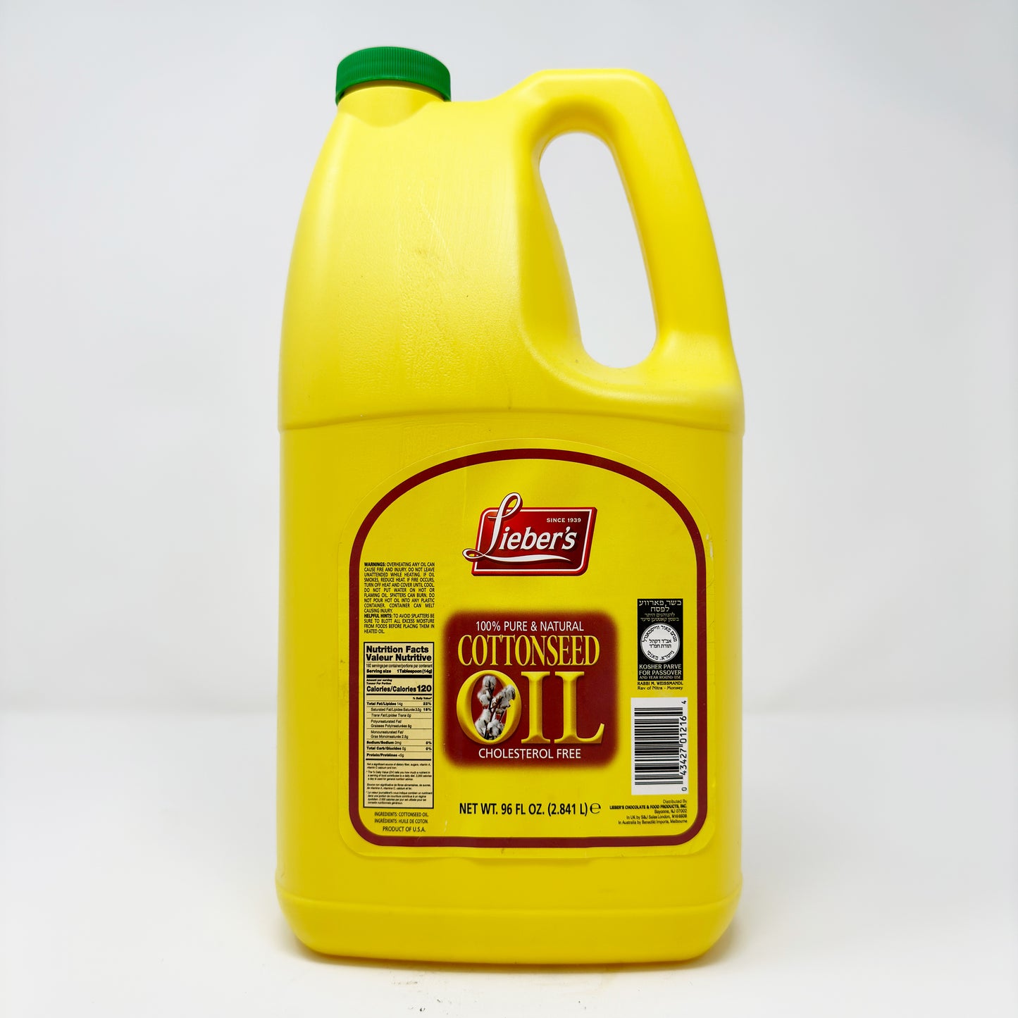 Lieber's Cottonseed Oil 96 fl oz
