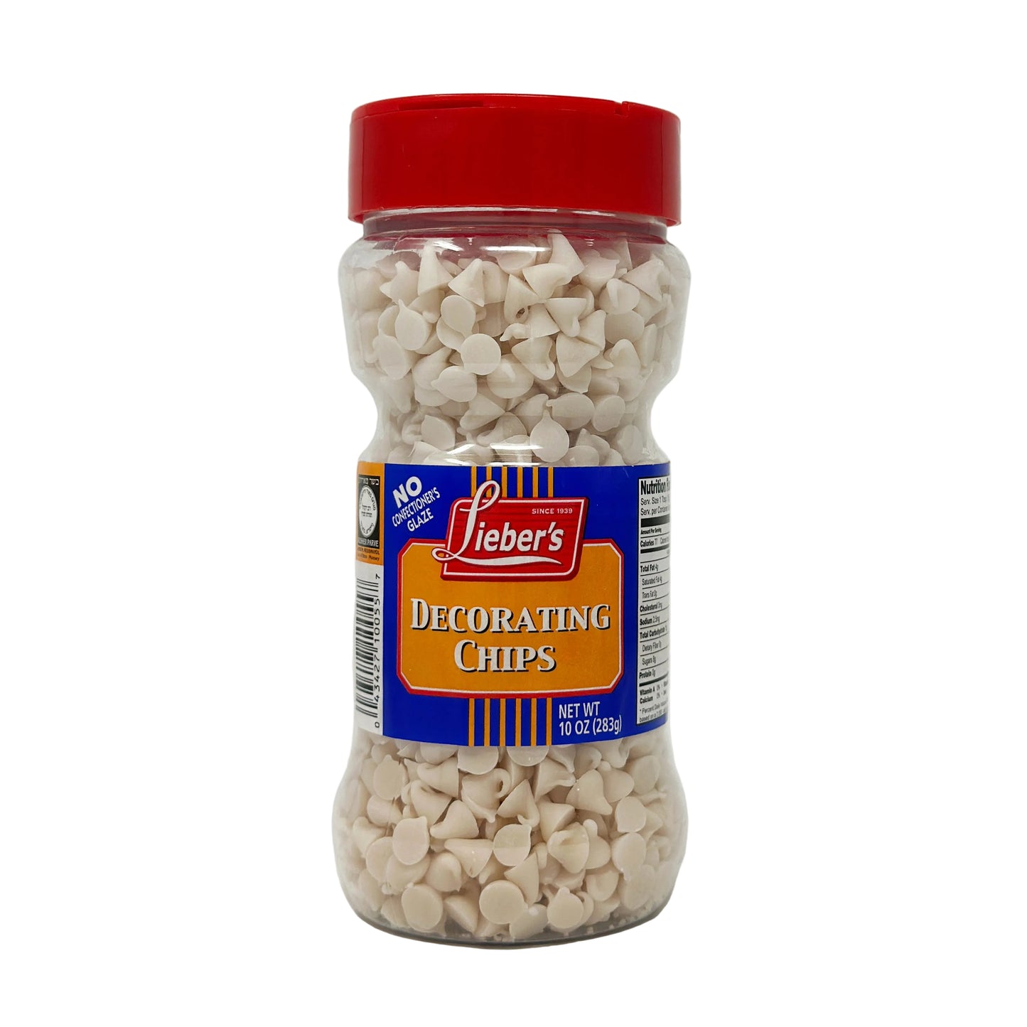 Lieber's Decorating Chips White 10 oz