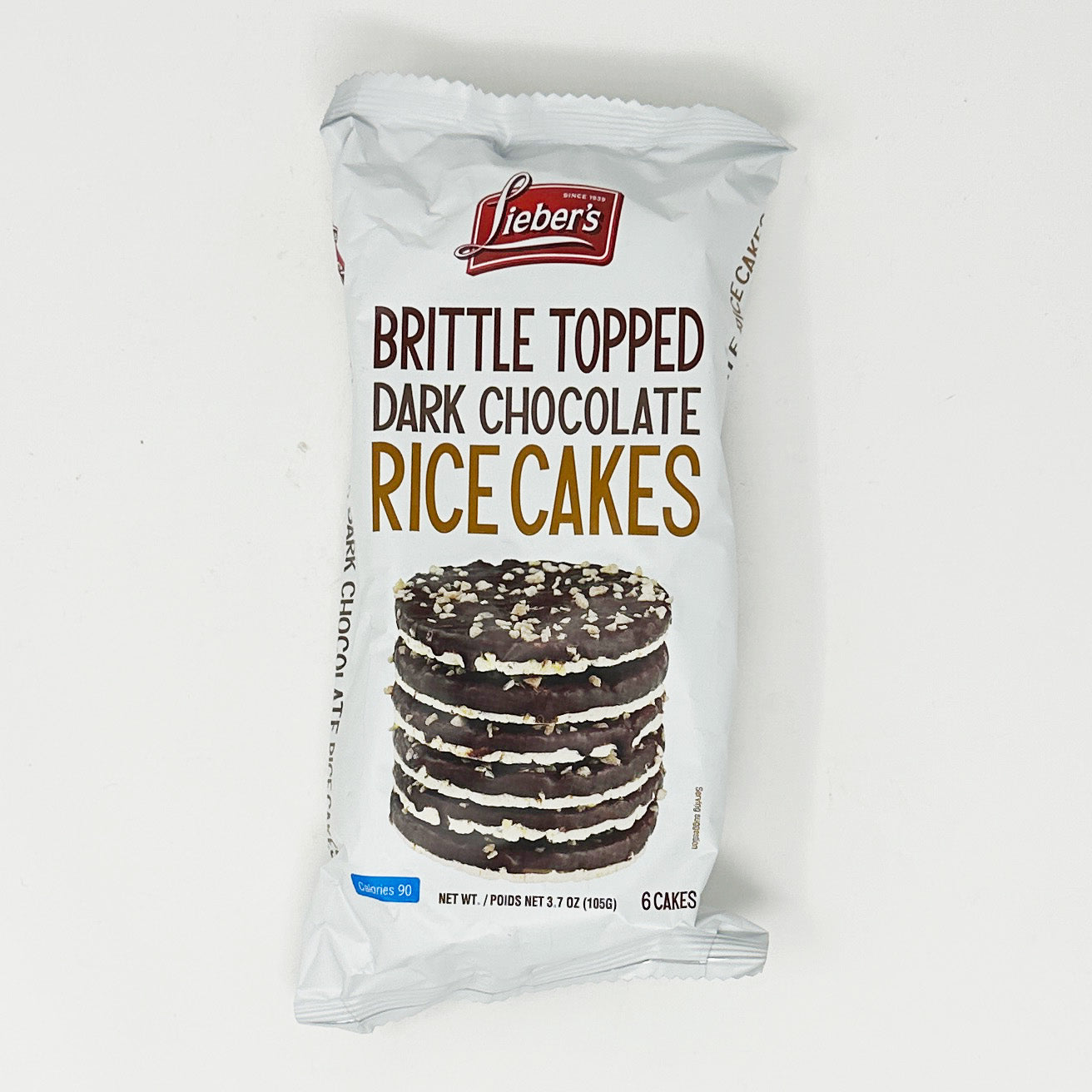 Lieber's Brittle Topped Dark Chocolate Rice Cakes 3.7 oz