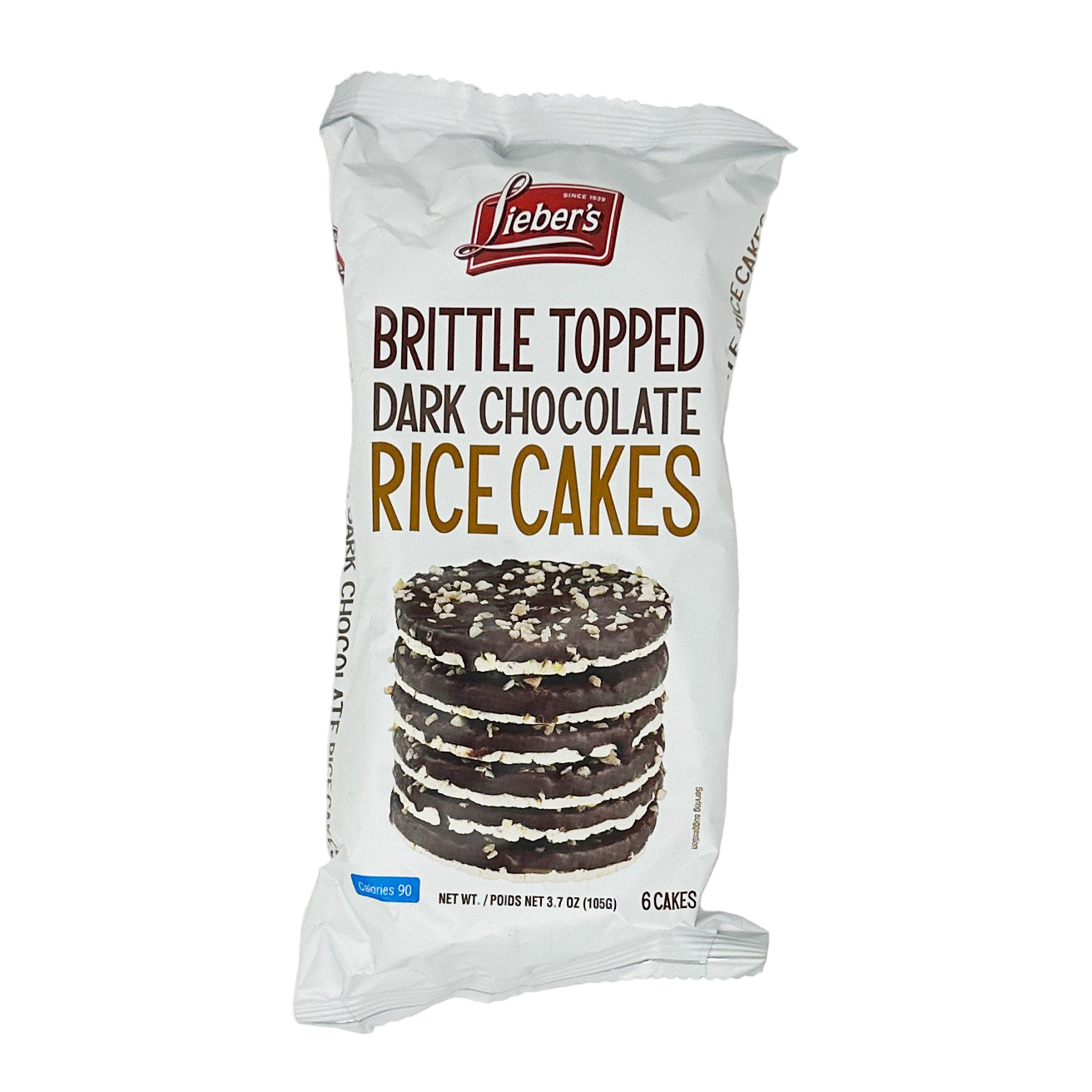 Lieber's Brittle Topped Dark Chocolate Rice Cakes 3.7 oz