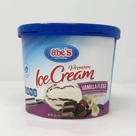 Abe's Ice Cream Vanilla Fudge 0.5 gal