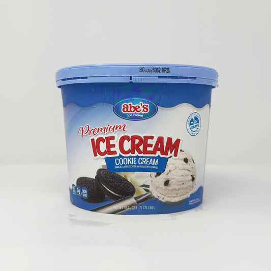 Abe's Ice Cream Cookie & Cream 0.5 gal