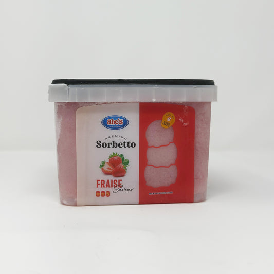 Abe's Sorbetto Strawberry 0.5 gal