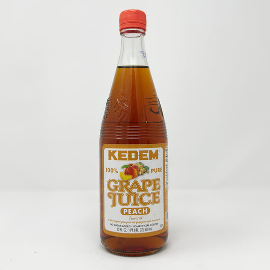 Kedem Peach Flavored Grape Juice 22 oz