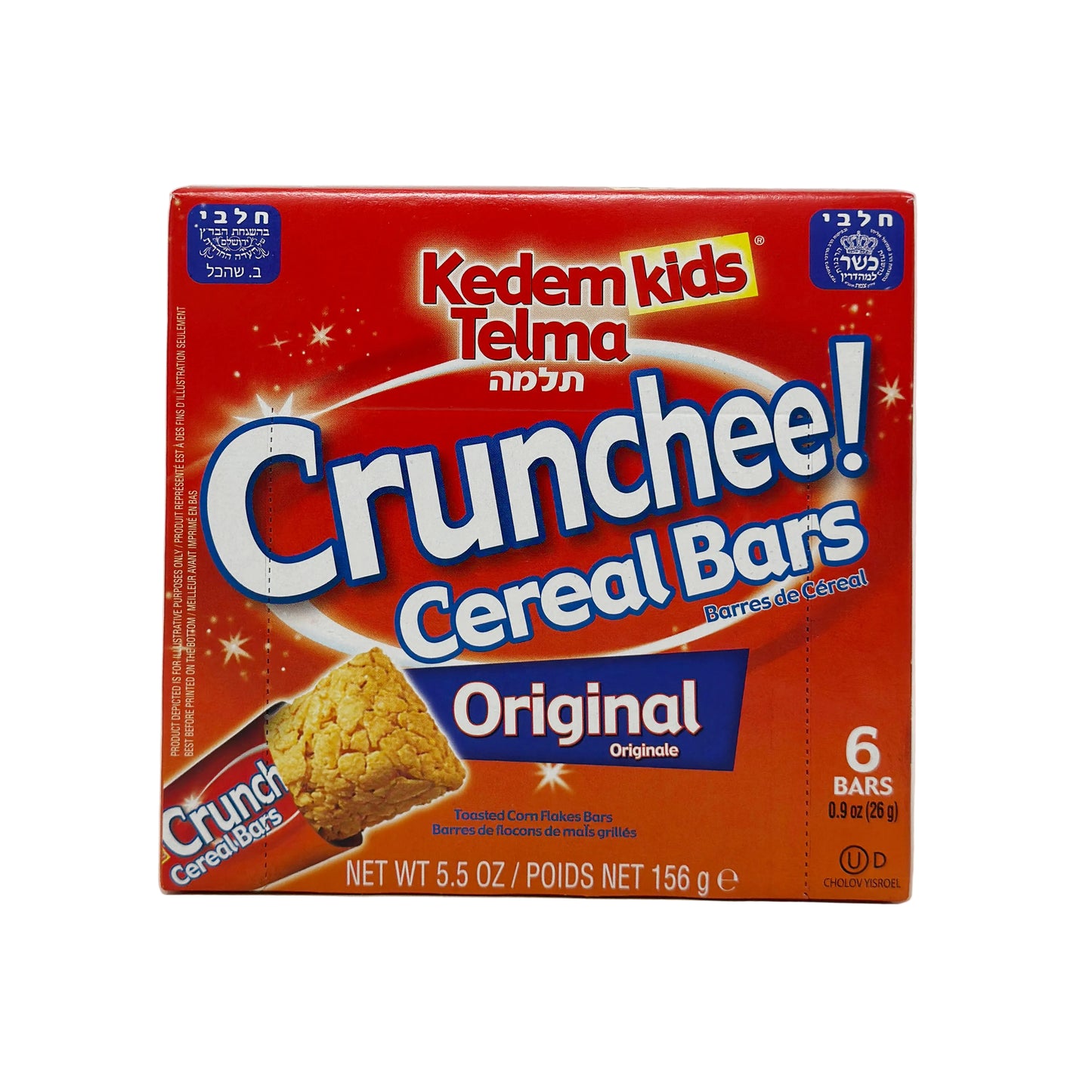 Kedem Telma Crunchee Bars Original 5.5 oz