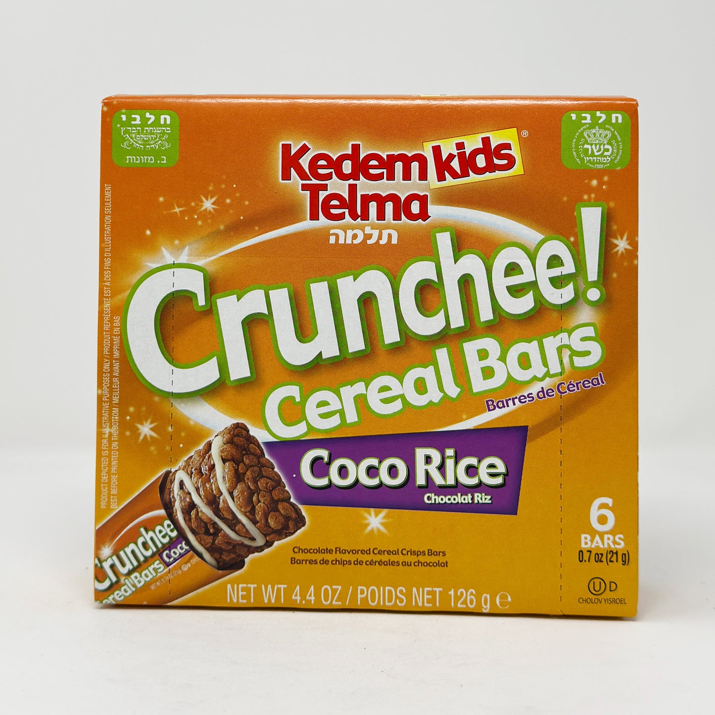 Kedem Telma Crunchee Bars Coco Rice 4.4 oz