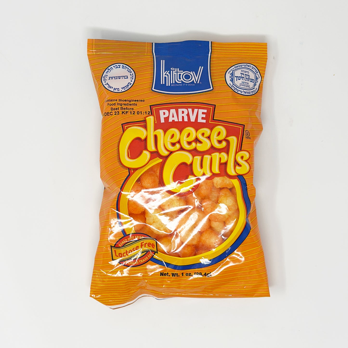 Kitov Parve Cheese Curls 1 oz