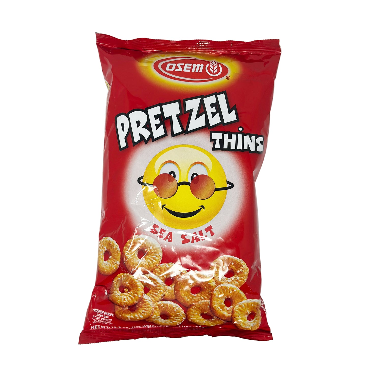 A package of Osem Pretzel Thins Sea Salt 12.3 oz.