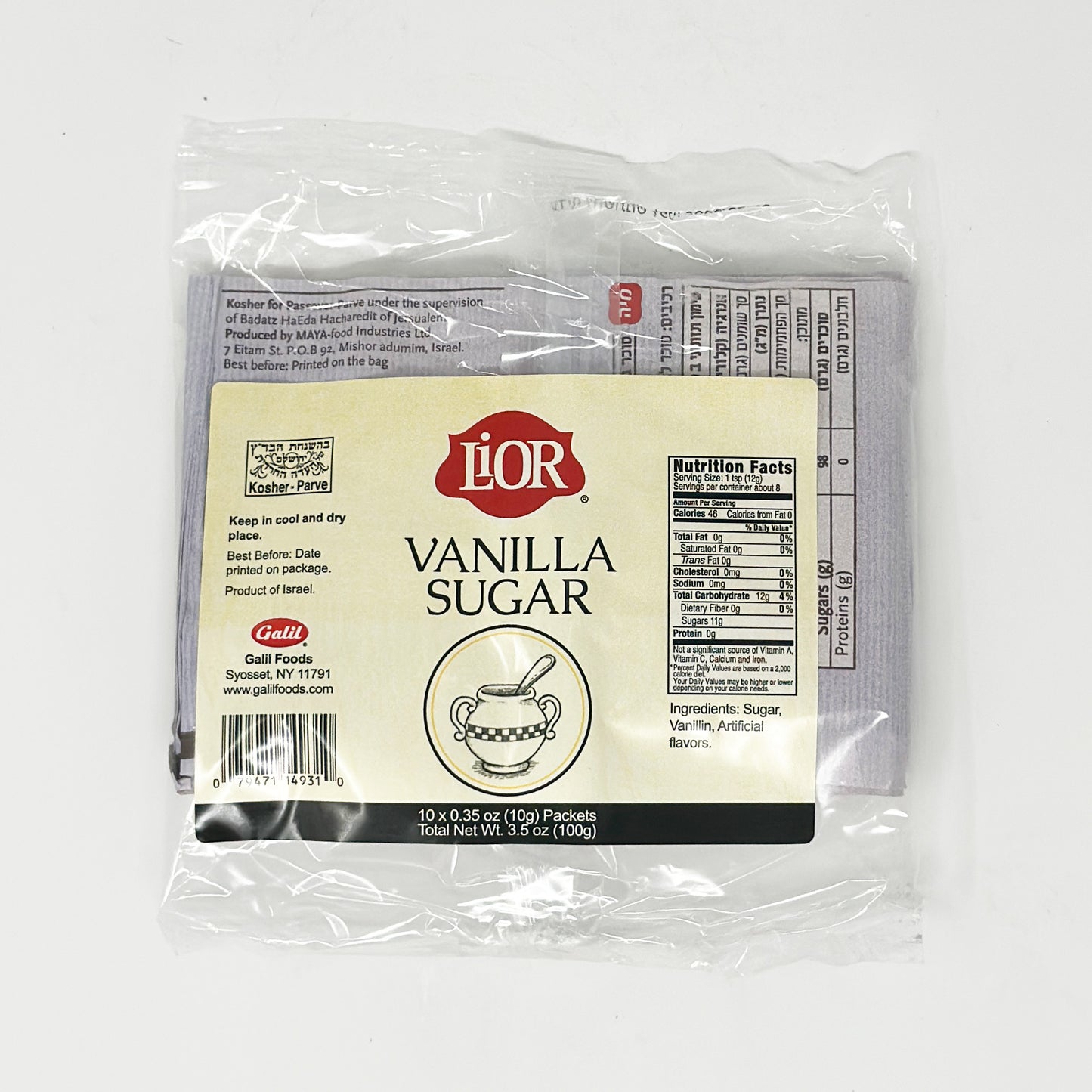Lior Vanilla Sugar 3.5 oz
