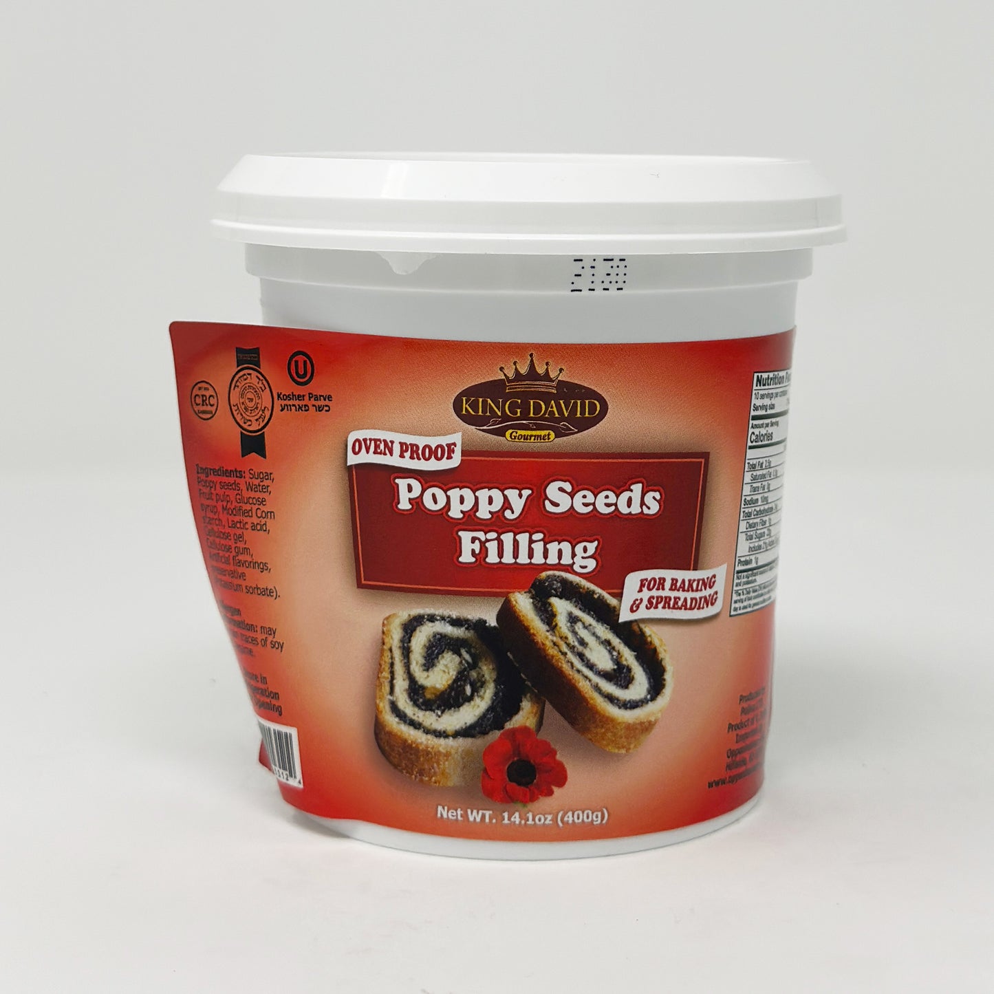King David Poppy Seed Filling 14.1 oz