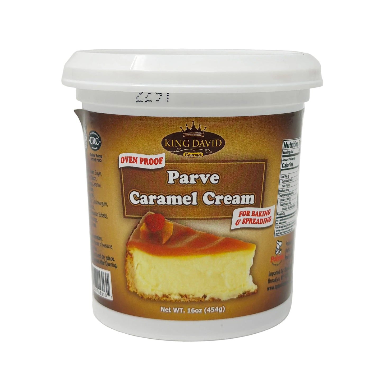 King David Parve Caramel Cream 16 oz