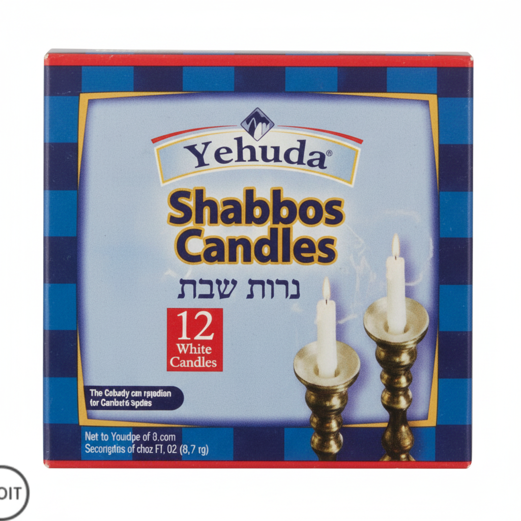 YEHUDA 12 CT SABBATH CANDLES - Passover