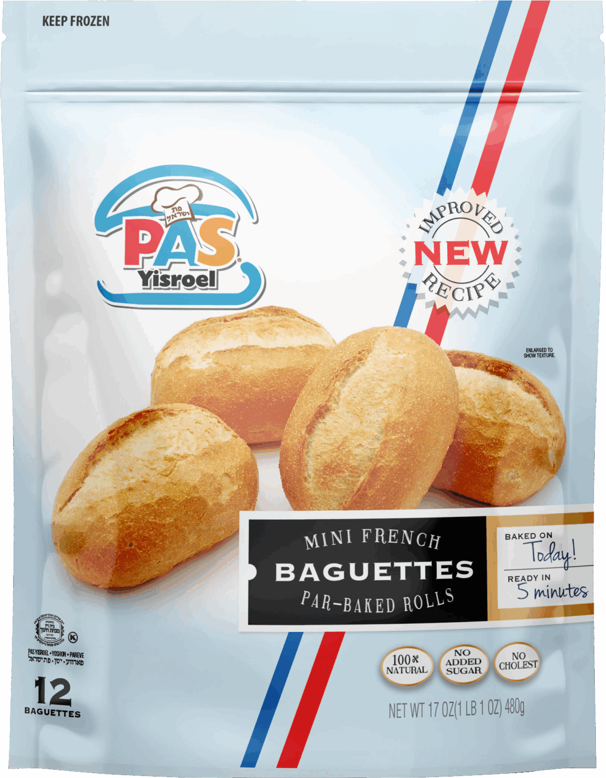 Pas Yisroel Mini French Baguettes 28 oz