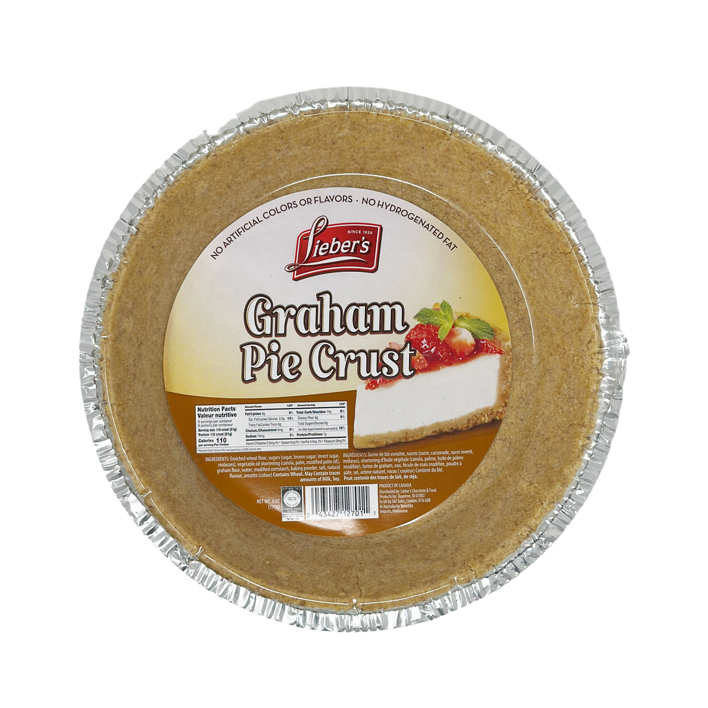 Lieber's Graham Pie Crust 6 oz