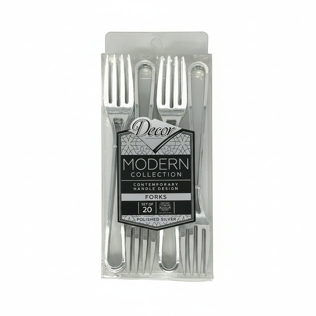 Decor Modern Collection Forks Polished Silver 20pk