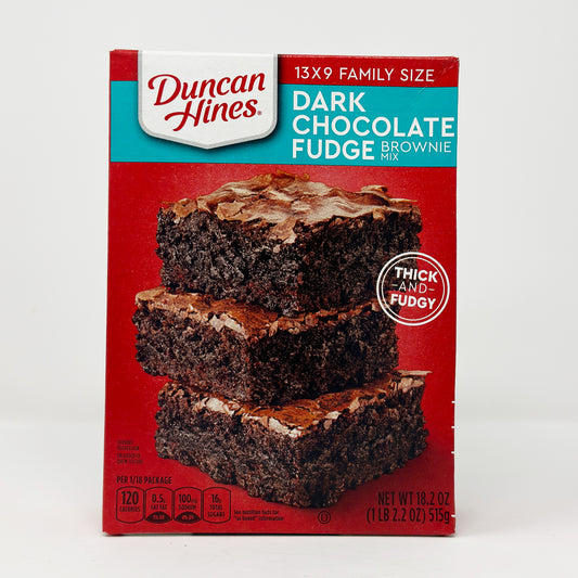 Duncan Hines Dark Chocolate Fudge Brownie Mix 18.2 oz