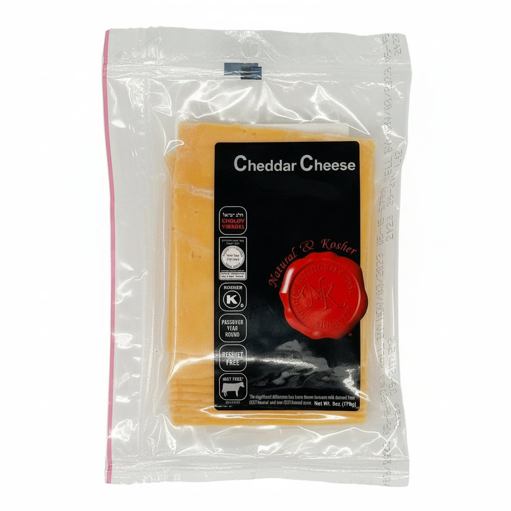 Natural & Kosher Sliced Cheddar Cheese 6 oz
