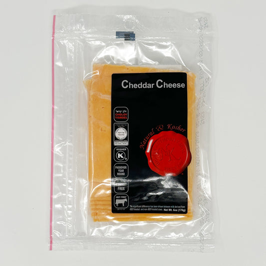Natural & Kosher Sliced Cheddar Cheese 6 oz
