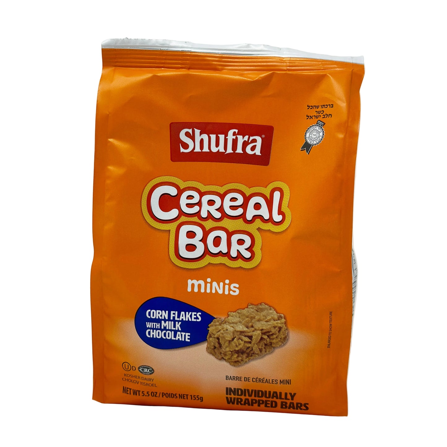 Shufra Ceral Bar Minis Corn Flakes With Milk Chocolate 5.5 oz