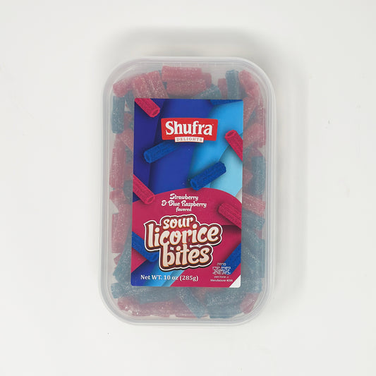 Shufra Sour Licorice Bites 10 oz