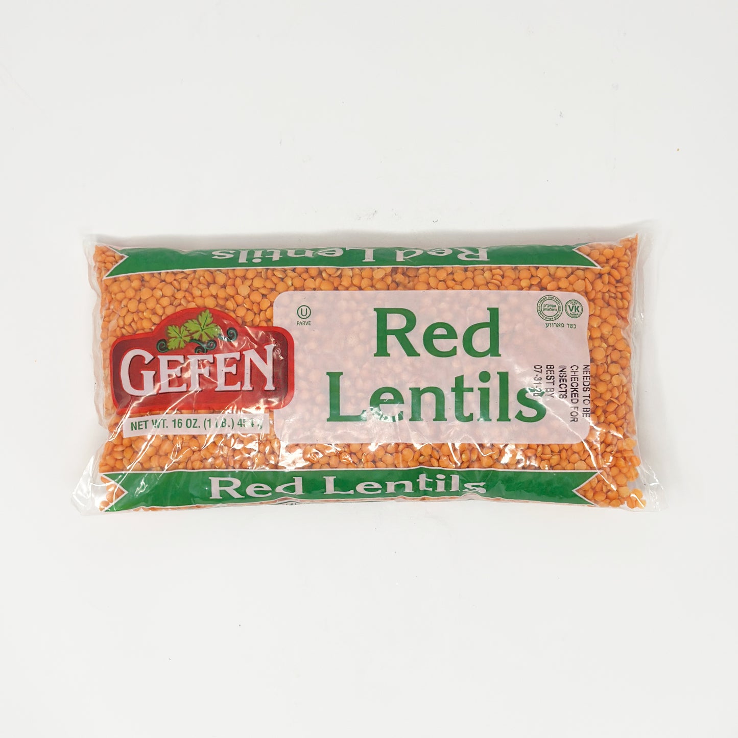 Gefen Red Lentils 16 oz