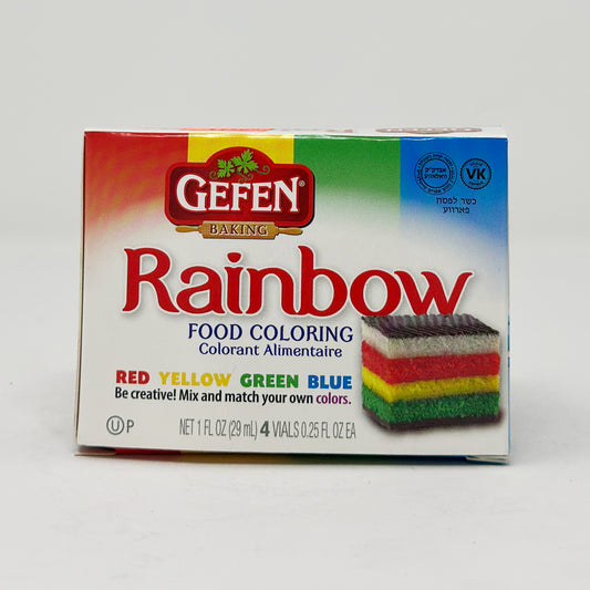Gefen Rainbow Food Coloring 1 oz