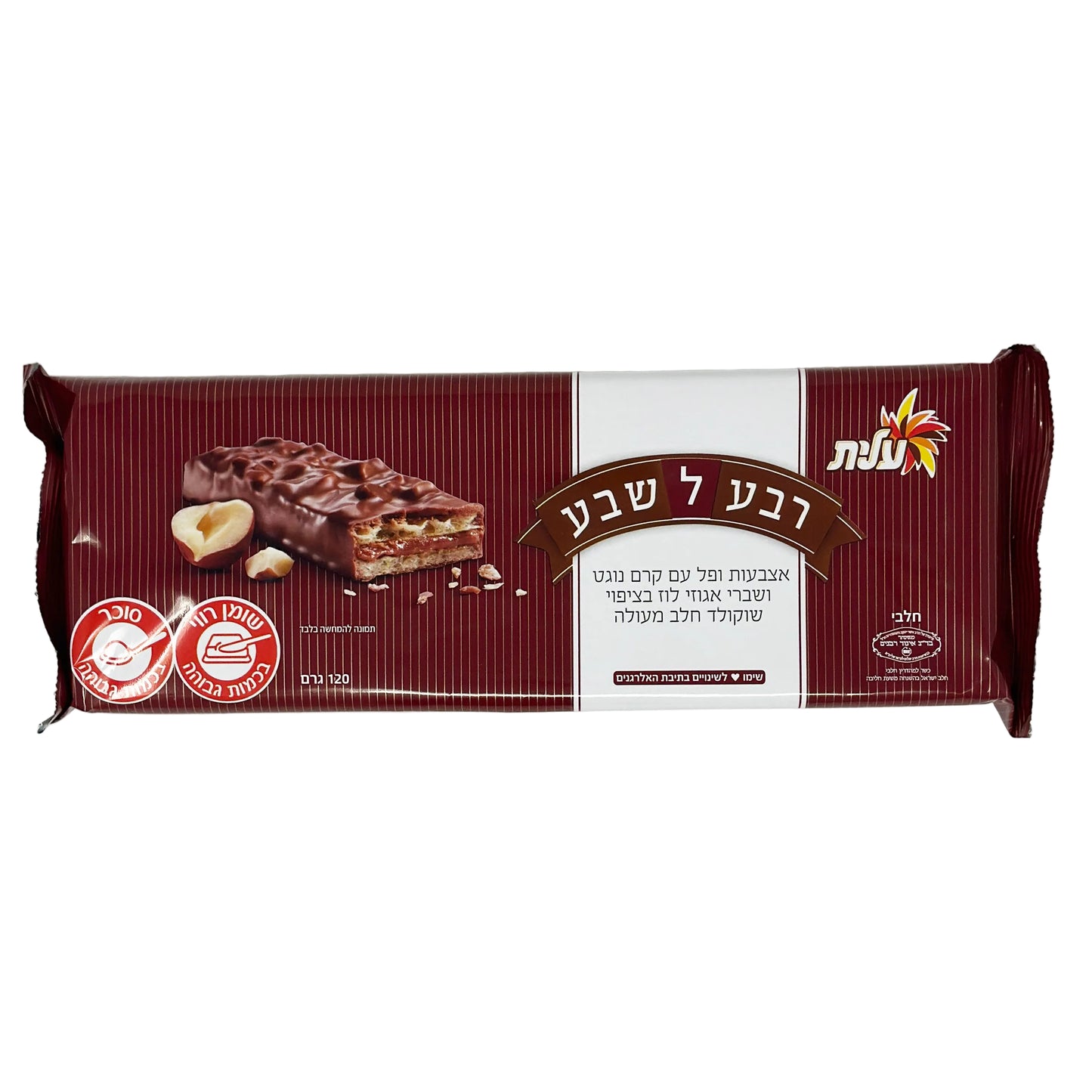 Packaging of Elite Hazelnut Chocolate Wafer, showing the product and the brand's logo, with a weight indication of 180g.