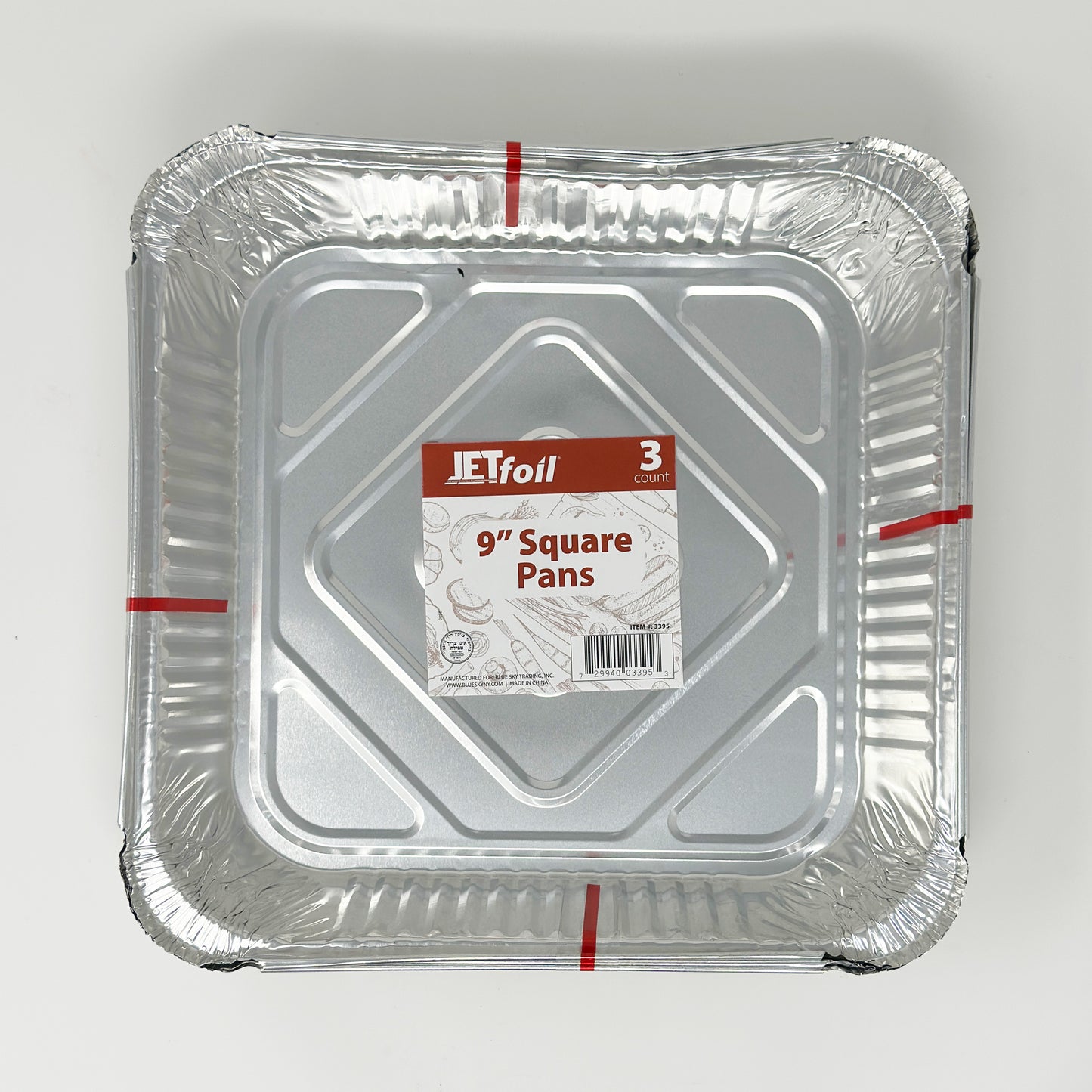 JETfoil 9" Square Pans 3pk