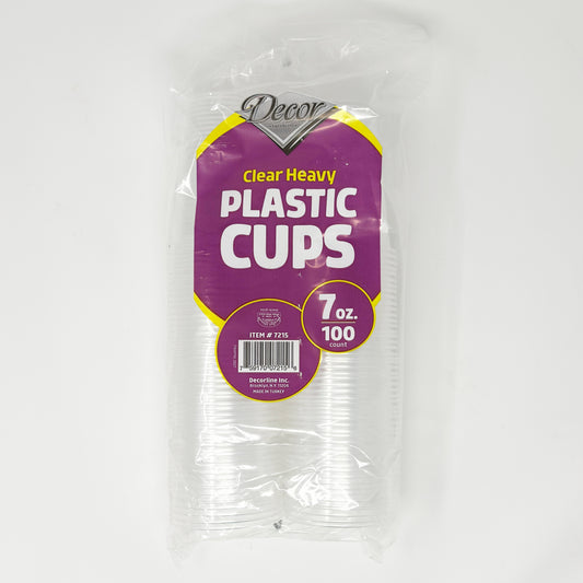 Decor Plastic Cups 7oz 100ct
