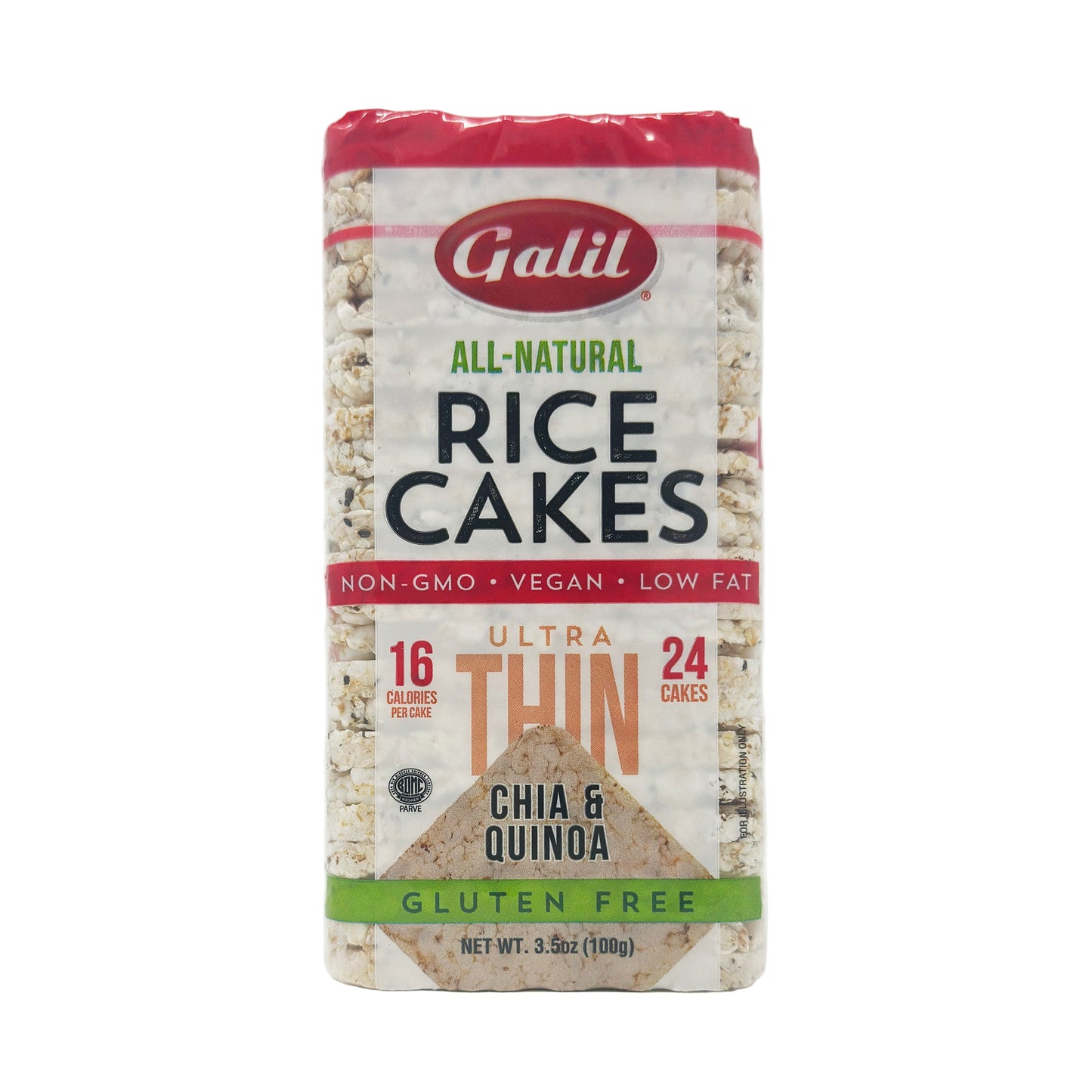 Galil Rice Cakes Chia & Quinoa Thin 3.5 oz