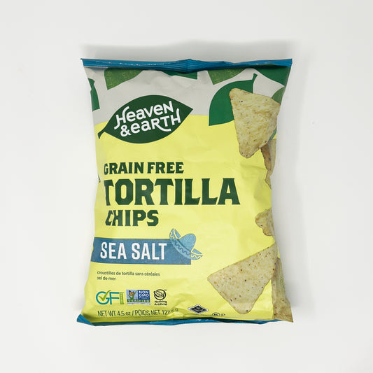 Heaven & Earth Tortilla Chips Sea Salt 4.5 oz
