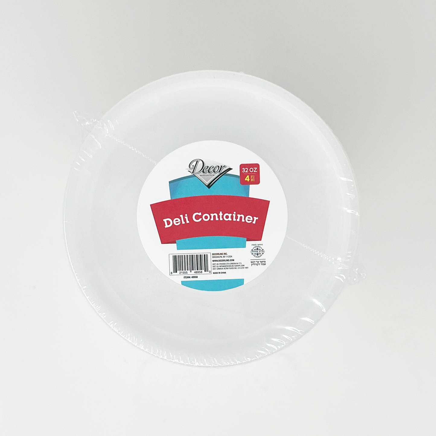 Decor Deli Container 32oz 4pk