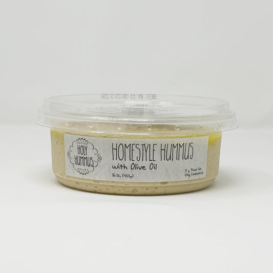 Holy Hummus Homestyle Hummus W/ Olive Oil 16 oz