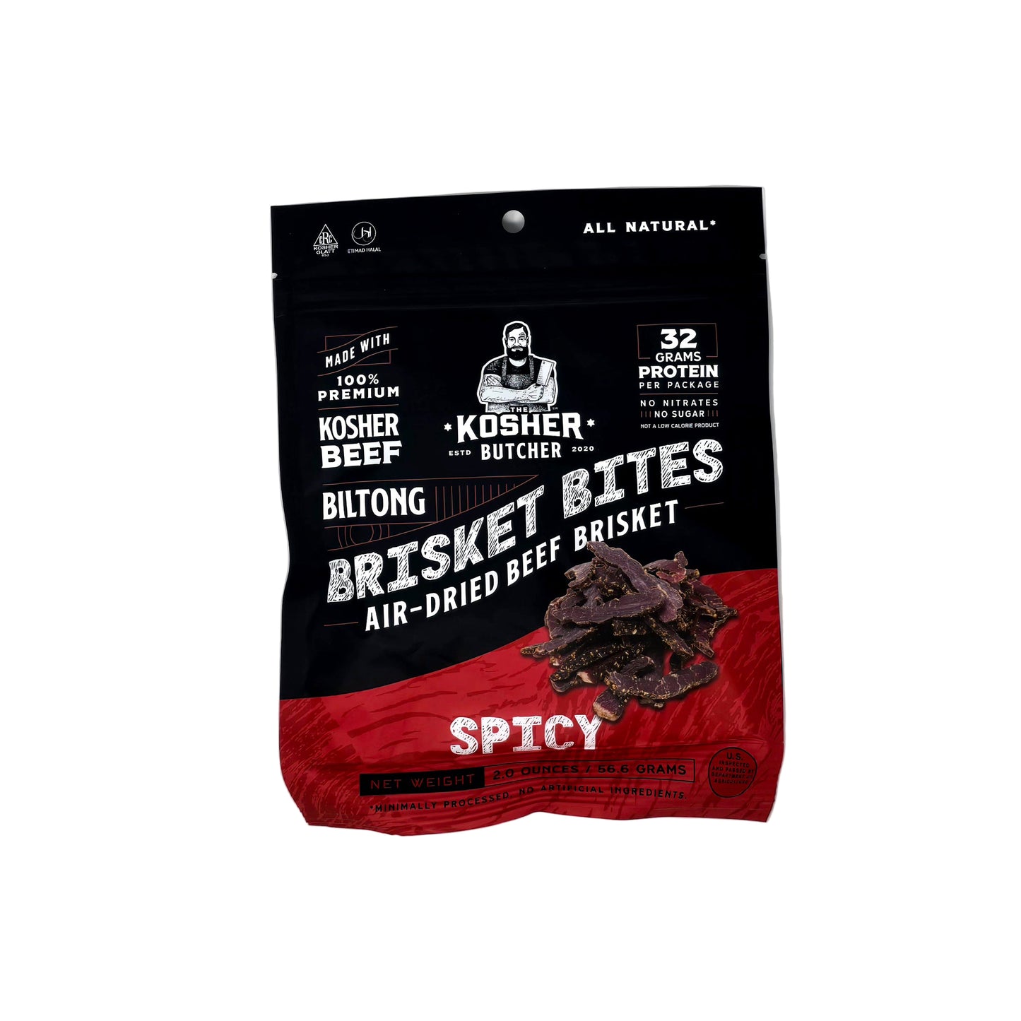 Kosher Butcher Brisket Bites Spicy 2 oz