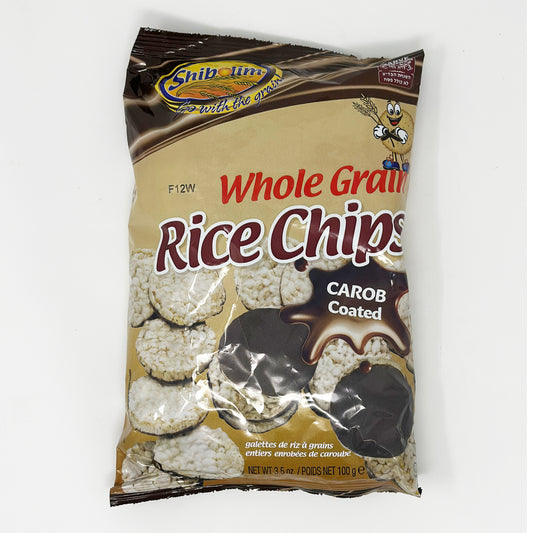 Shibolim Whole Grain Rice Chips Carob Coated 3.5 oz