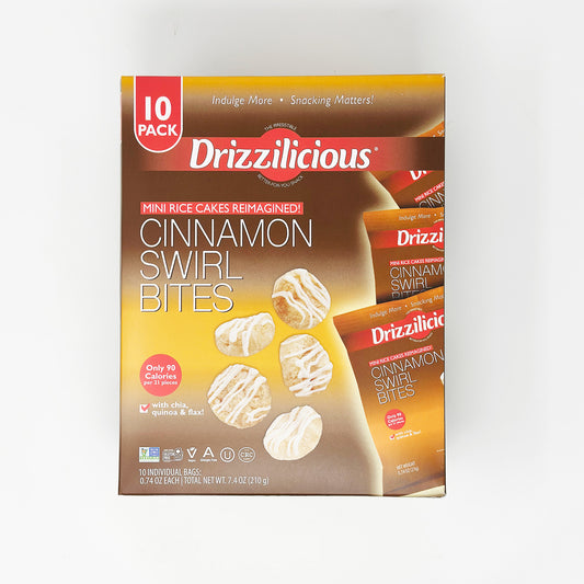 Drizzilicious Cinnamon Swirl Bites 10 pack 7.4 oz