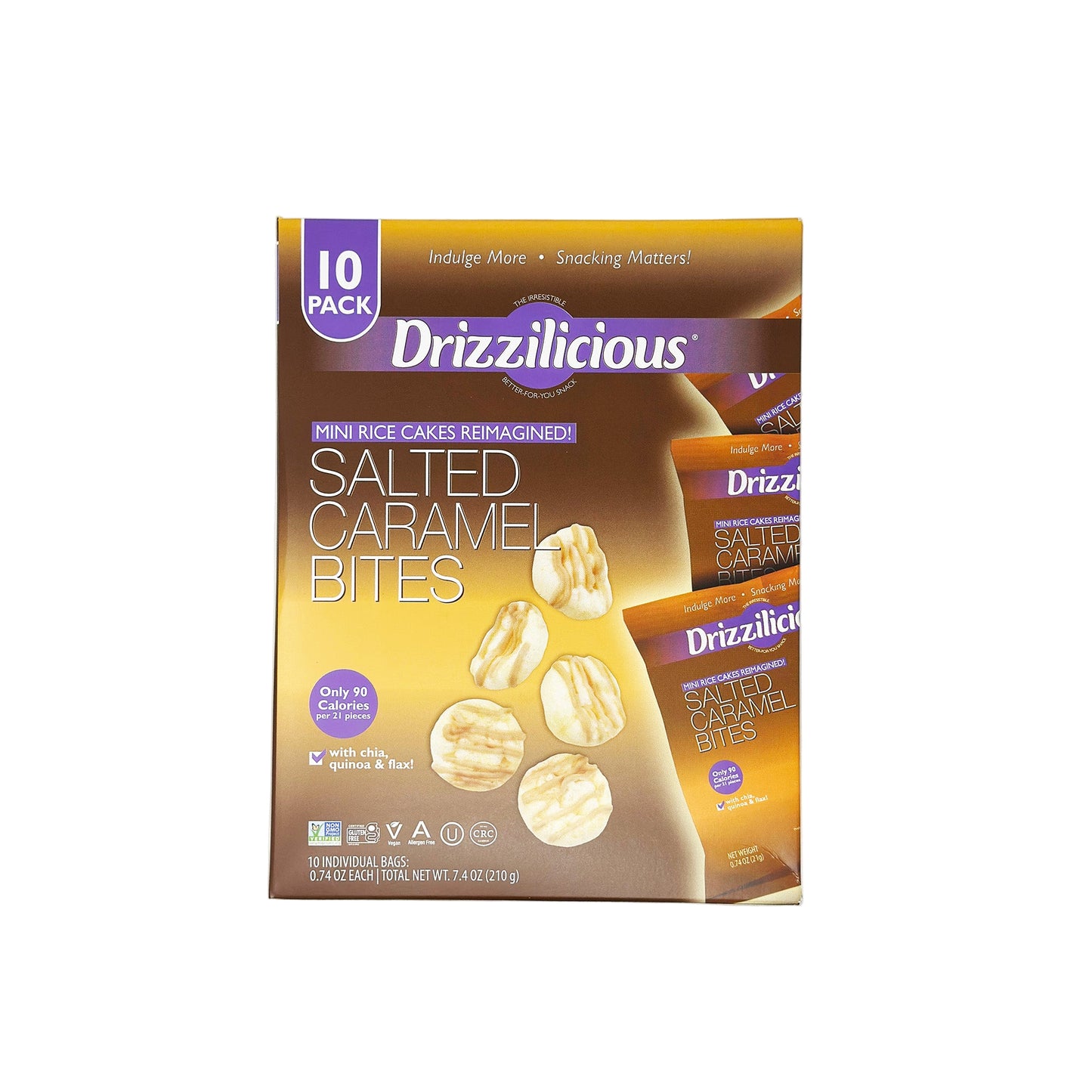 Drizzilicious Salted Caramel Bites 10 Pack 7.4 oz