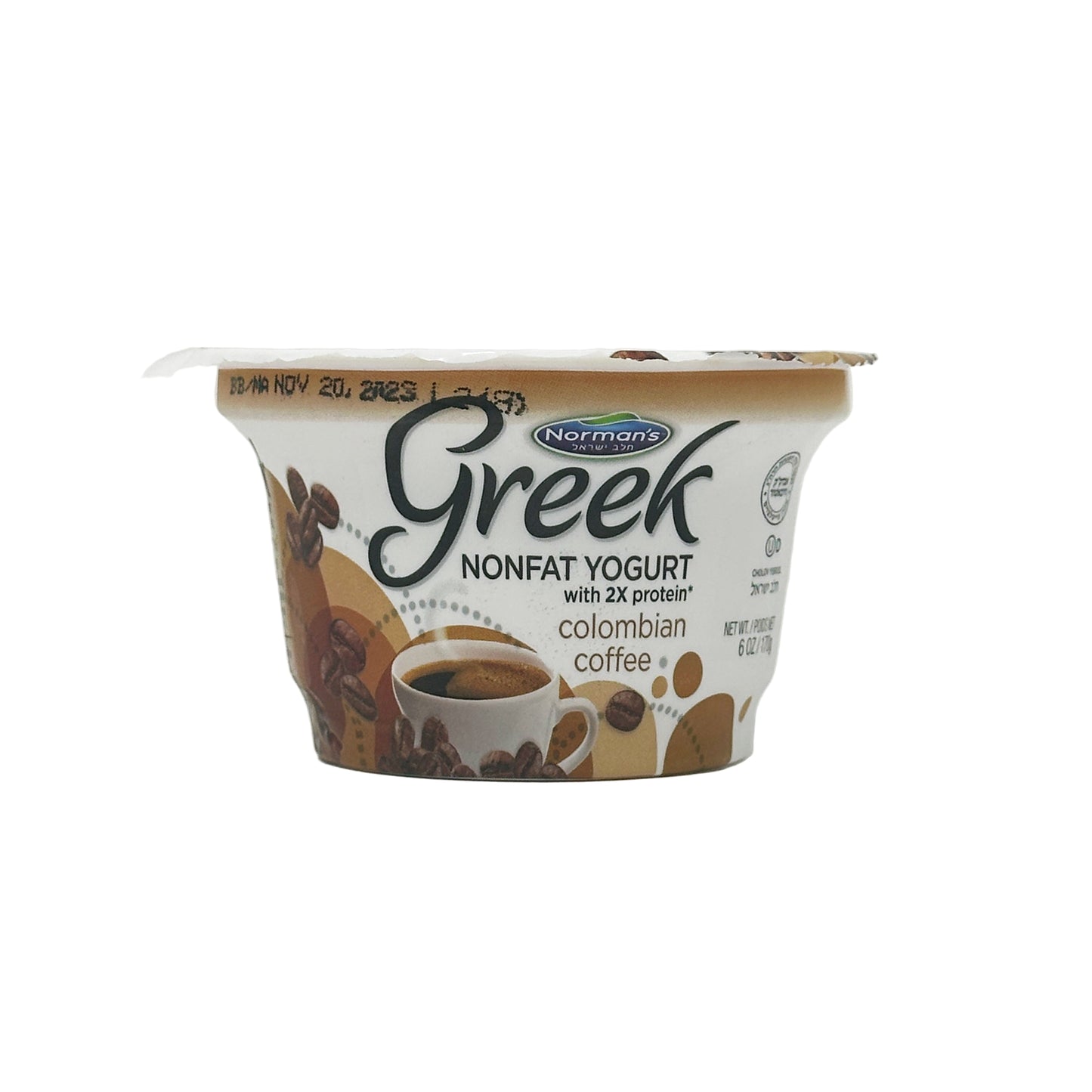Norman's Greek Yogurt Colombian Coffee 6 oz