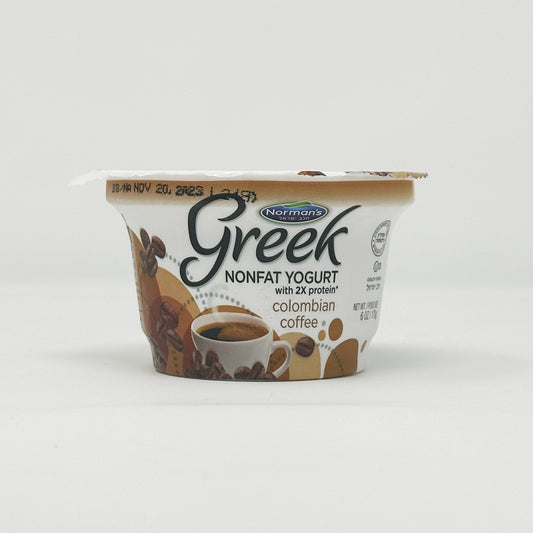 Norman's Greek Yogurt Colombian Coffee 6 oz