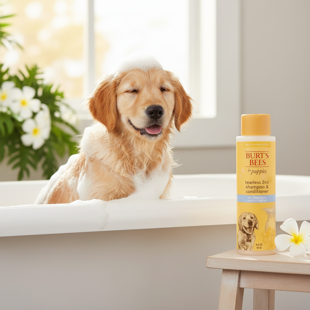 Burt's Bees 2 in 1 Tearless Puppy Shampoo & Conditioner, 16 fl.oz