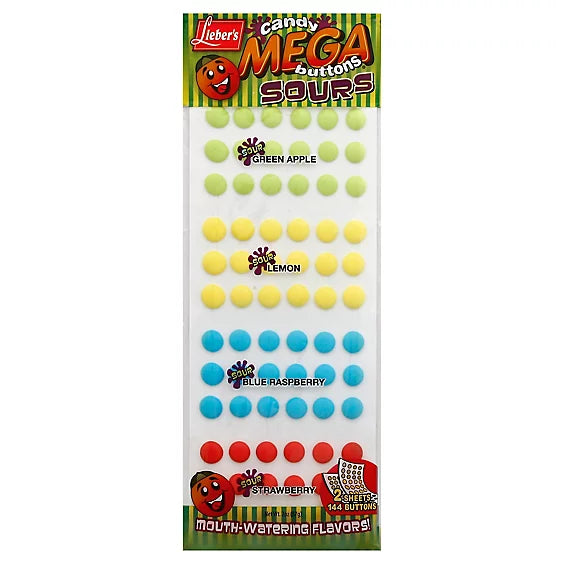 Lieber's Candy Mega Button Sour 2 oz